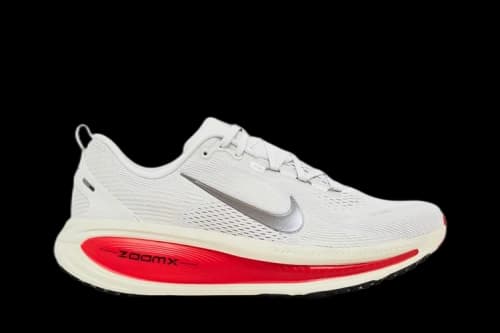 Nike Vomero 18 Platinum Tint Siren Red Light Smoke Grey Metallic Pewter