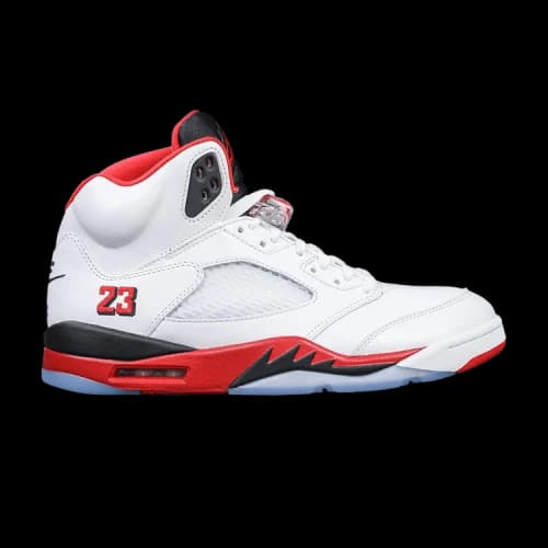 Jordan 5 Retro Fire Red Black Tongue (2025)