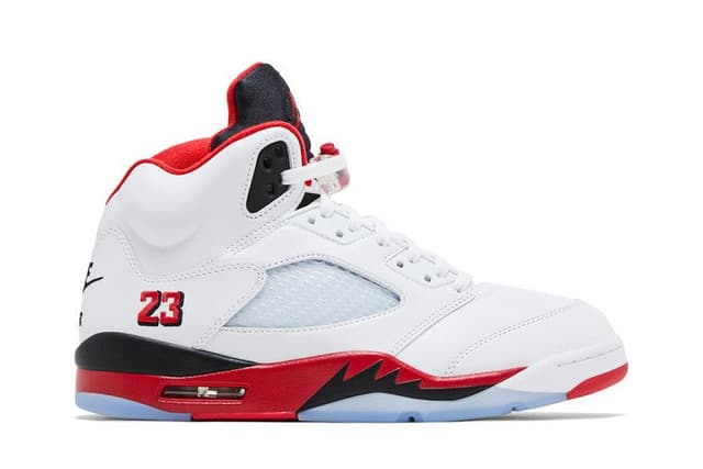 Jordan 5 Retro Fire Red Black Tongue (2025) 2