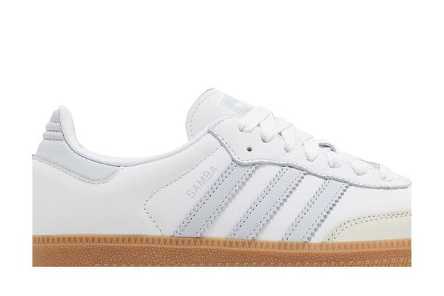 adidas Samba OG White Halo Blue Gum (Women's) 2
