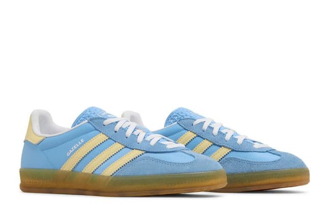 adidas Gazelle Indoor Semi Blue Burst Almost Yellow (Women's) 8