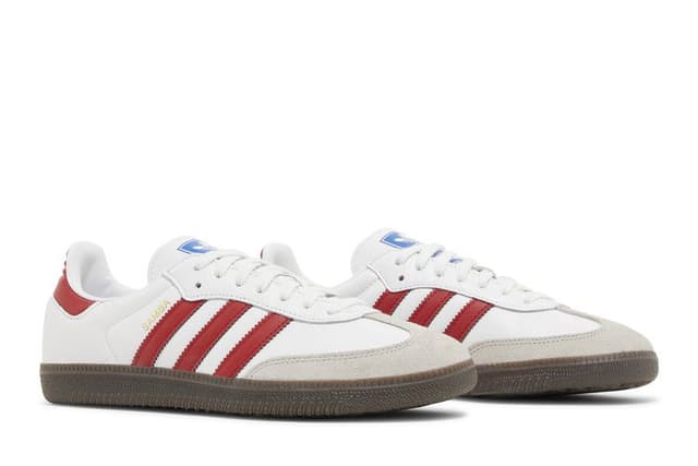 adidas Samba OG White Better Scarlet 8