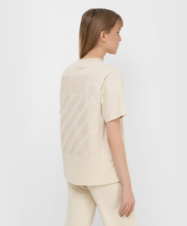 Off-White Diag Beige Tee  2
