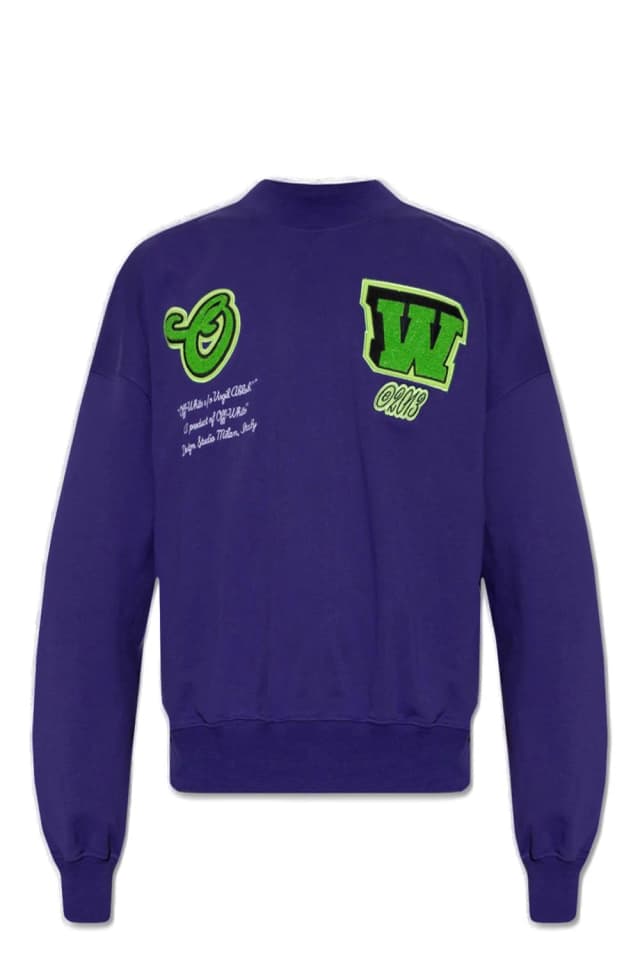 Off-White Vars Boxy Crewneck Purple 1