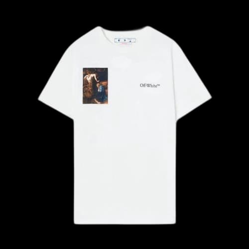 OFF-WHITE Caravaggio Lute Slim S/S T-Shirt White 1
