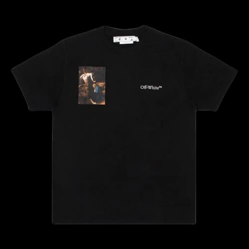 OFF-WHITE Caravaggio Lute Slim S/S T-Shirt Black