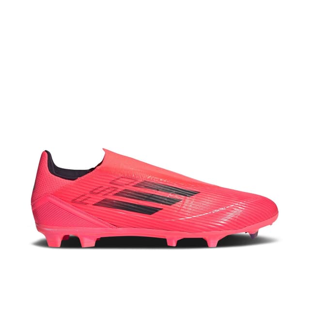 adidas F50 League Laceless Firm/Multi-Ground Turbo Aurora Black Platinum Metallic 3