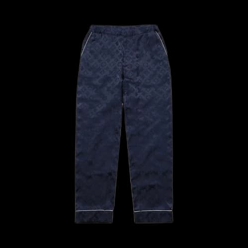 Louis Vuitton x Supreme Jacquard Silk Pajama Pant 'Blue'