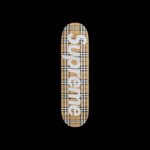 Supreme Burberry Skateboard Deck 'Beige'