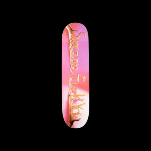 Supreme Fuck You Skateboard Skateboard Deck 'Pink'