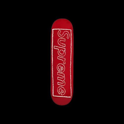 Supreme x KAWS Chalk Logo Skateboard Deck 'Red'
