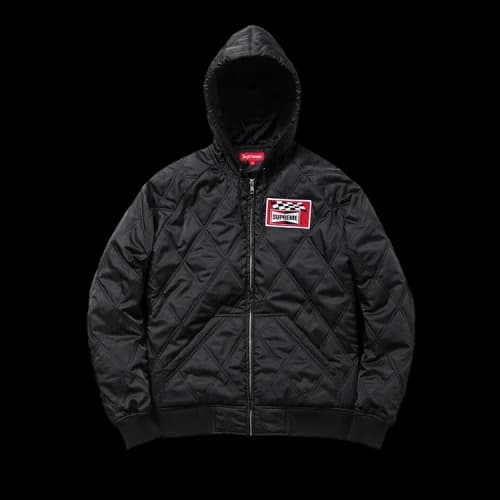 Supreme Quilted Hooded Jacket 'Black'