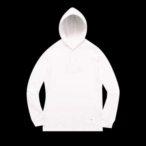 Supreme Warp Hooded Long-Sleeve Top 'White'