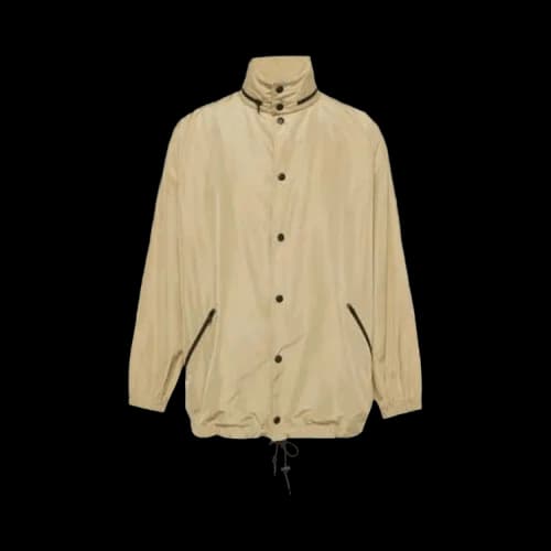 Balenciaga Logo Print Windbreaker Jacket 'Khakis'
