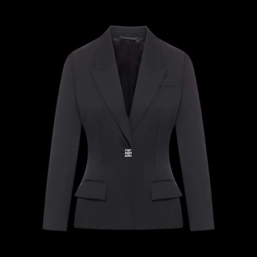 Givenchy Structured Liquid Metal Jacket 'Black'