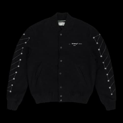Off-White Arrows Varsity Jacket 'Black'