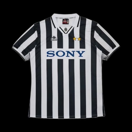 Kappa Vintage Juventus Zinedine Zidane Home Jersey 'Black/White'