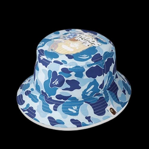 BAPE x Space Jam ABC Camo Bucket Hat Blue