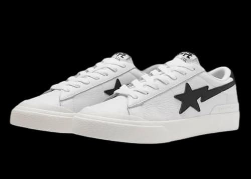 BAPE A Bathing Ape Mad Sta White