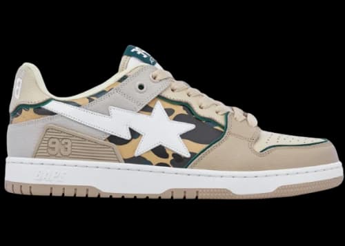 BAPE A Bathing Ape Sk8 Sta Beige Camo