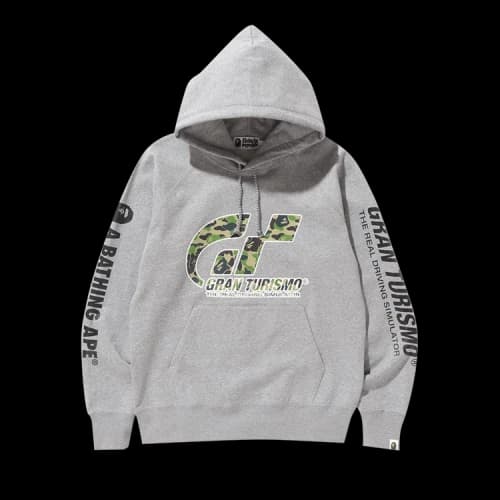 BAPE x UNDEFEATED x Gran Turismo Hoodie 'Grey'