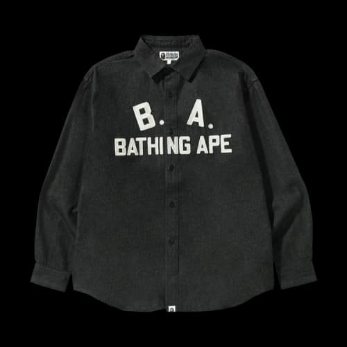 BAPE Loose Fit Denim Shirt 'Black'