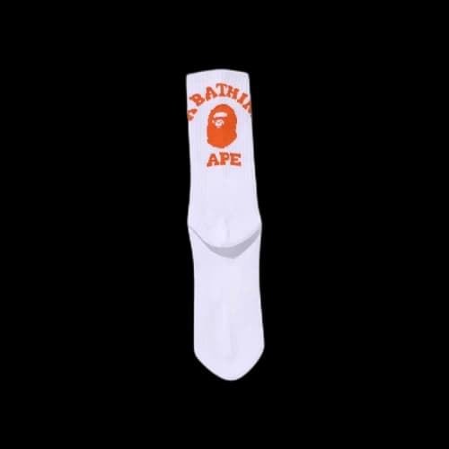 BAPE College Socks 'Orange'