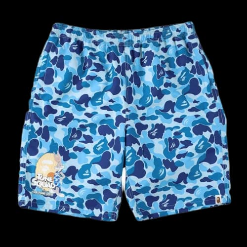 BAPE x Space Jam ABC Camo Beach Shorts Shorts Blue