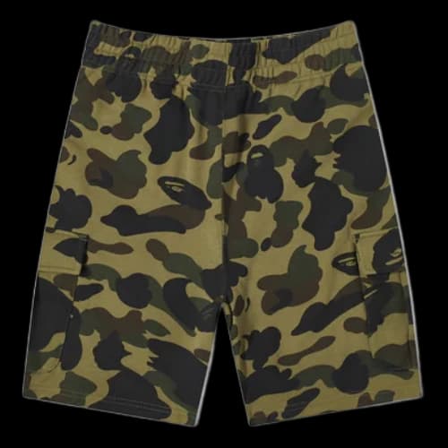 BAPE A Bathing Ape 1st Camo 6 Pocket Sweat Shorts 'Green'