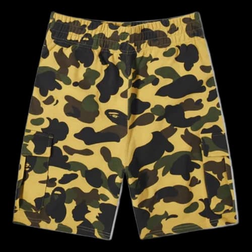 BAPE A Bathing Ape 1st Camo 6 Pocket Sweat Shorts 'Yellow'