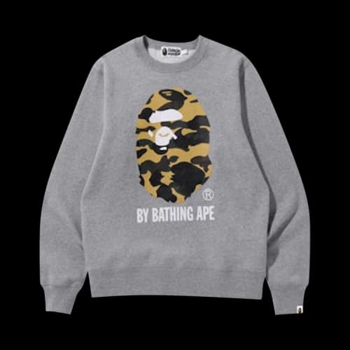 BAPE 1st Camo By Bathing Ape Crewneck 'Grey'