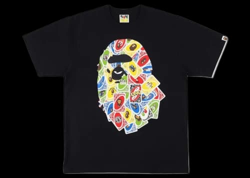 BAPE x UNO Ape Head Tee Black