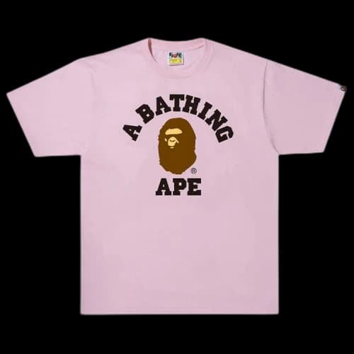 BAPE College Tee 'Pink'