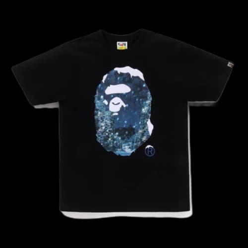 BAPE A Bathing Ape Christmas Photo Ape Head T-Shirt 'Black'