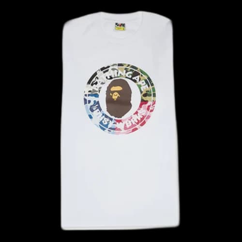 BAPE A Bathing Ape Ape ABC Camo Crazy Busy Work T-Shirt 'White'