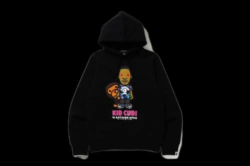 BAPE x Kid Cudi Baby Milo Pullover Hoodie Black