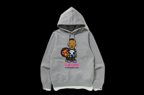 BAPE x Kid Cudi Baby Milo Pullover Hoodie Gray