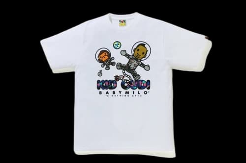 BAPE x Kid Cudi Baby Milo Moon Man Tee White