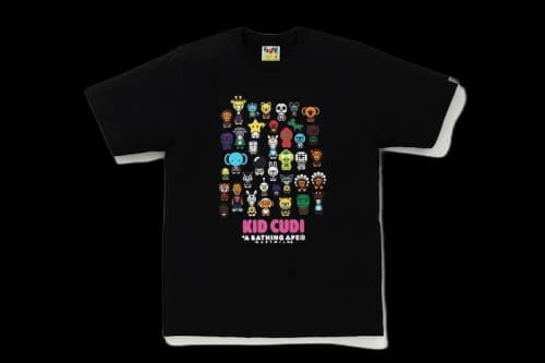 BAPE x Kid Cudi Baby Milo Friends Tee Black