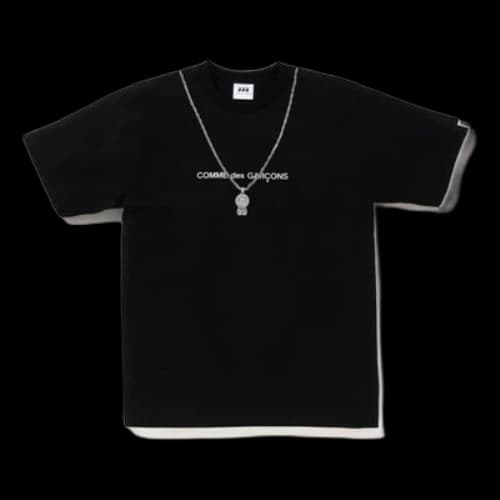 BAPE A Bathing Ape x Comme des Garcon Osaka Baby Milo Chain #2 T-shirt 'Black'