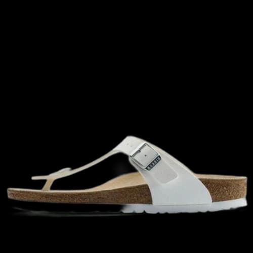 Birkenstock Gizeh Birko-Flor 'White'