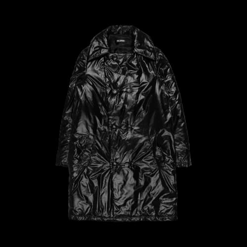 Raf Simons Oversized Polyamide Double Breasted Coat 'Black'