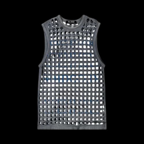 Vintage Raf Simons Icarus Surgit Laser Cut Tank 'Grey'