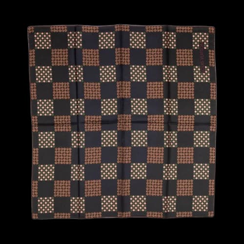 Louis Vuitton Square Circles Scarf 'Blue'