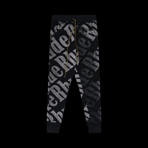 Rhude All Over Sweatpants 'Black'