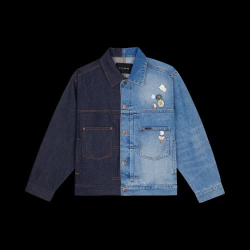 Brain Dead x Coach Split Denim Jacket 'Blue Multicolor'