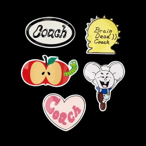 Brain Dead x Coach Sticker Set 'Multicolor'