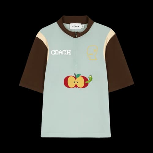 Brain Dead x Coach Mesh Quarter Zip Top 'Light Green'