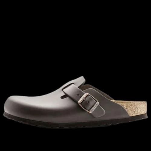 Birkenstock Boston Leather 'Dark Brown'