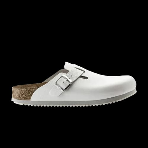 Birkenstock Boston Super Grip Leather 'White'